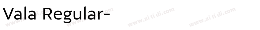 Vala Regular字体转换